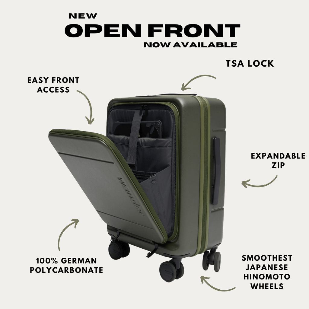 Wander Open Front Luggage - Carry On - Wander Global
