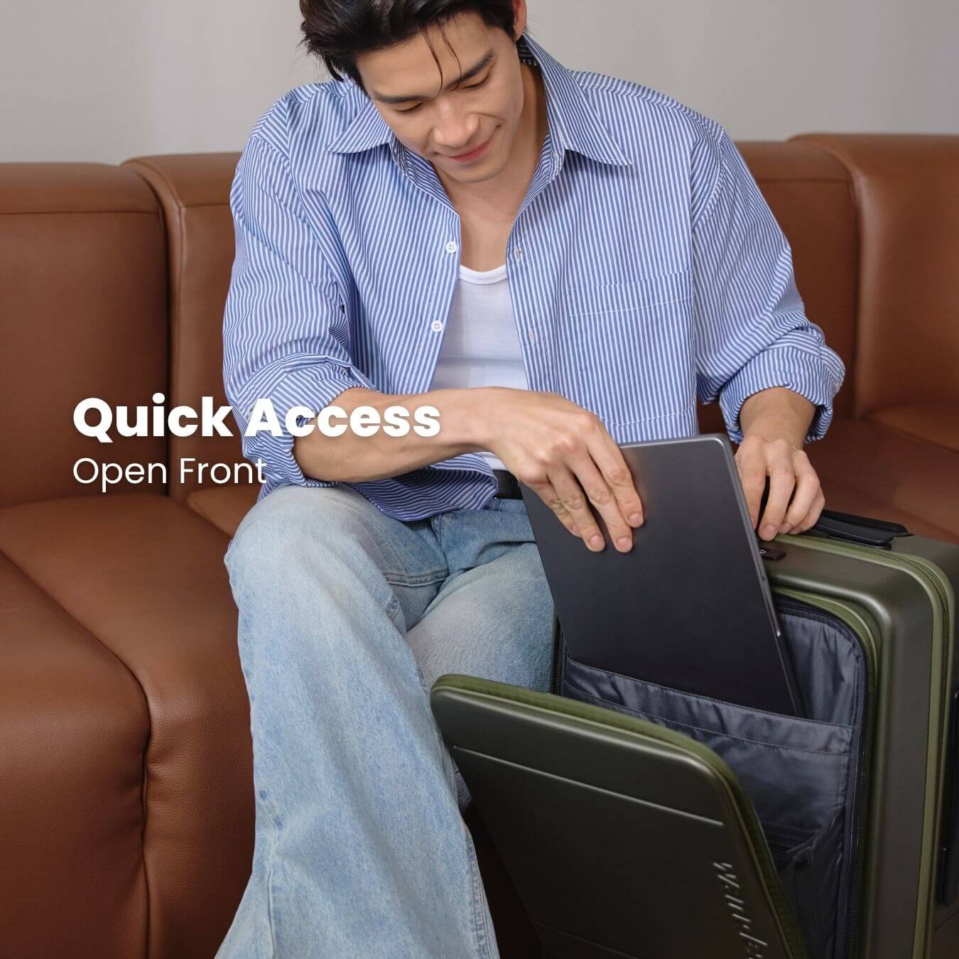 Wander Open Front กระเป๋าเดินทาง 20 นิ้ว แบบเปิดหน้า